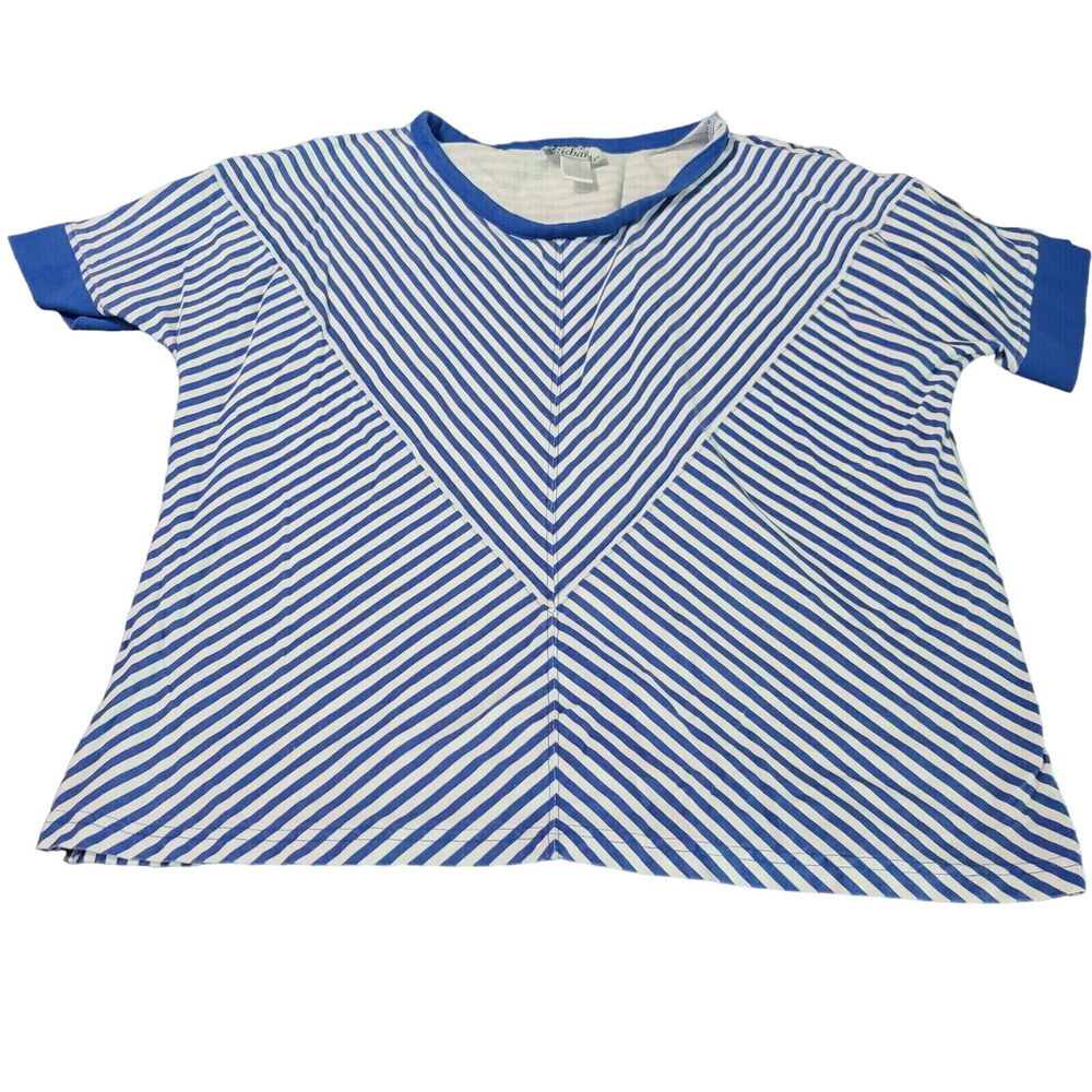 Anthony Richards Womens T-Shirt Multicolor Size XL 100% Cotton Short Sleeve